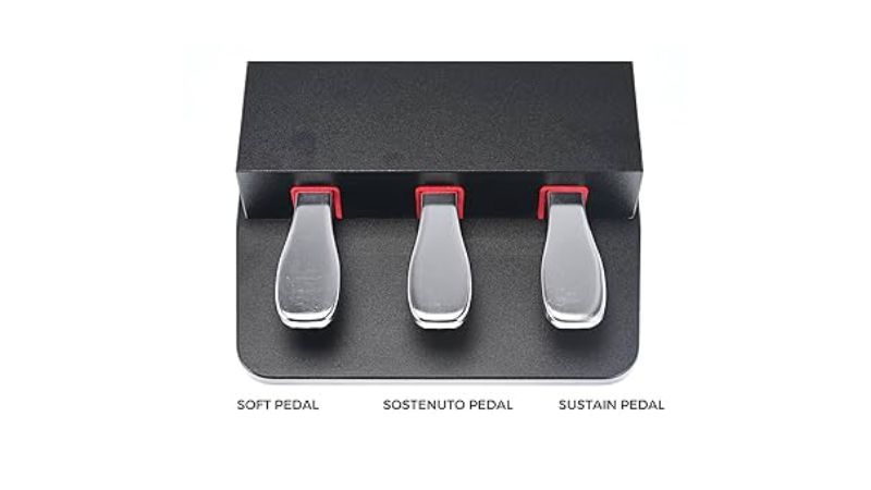 Bộ ba pedal: Soft, Sostenuto và Damper mang lại đầy đủ khả năng biểu cảm