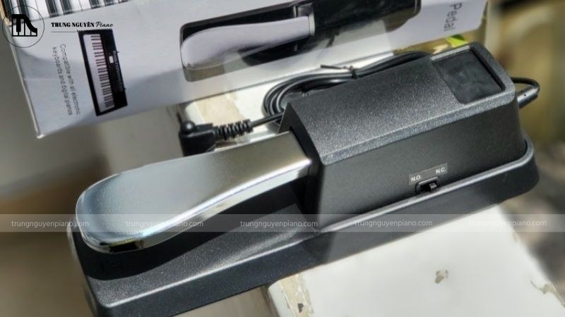 Chiếc pedal piano điện có công tắc Polarity Switch