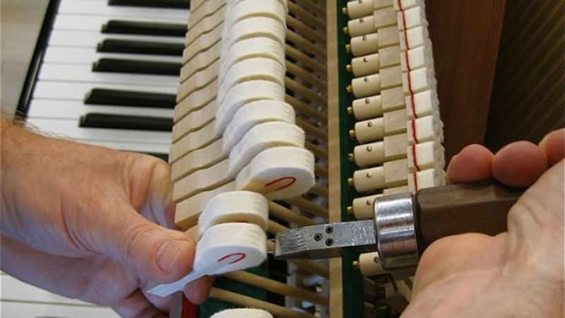 Bộ máy đàn piano sẽ bị ảnh hưởng bởi độ ẩm không lý tưởng