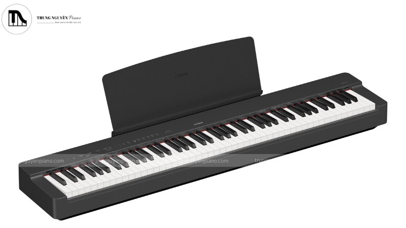 Top 5 Piano Điện thiết kế mỏng, tối ưu không gian sống 7 Yamaha P-225 là phiên bản cao cấp của P-145