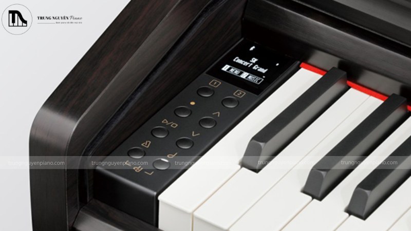 Đàn piano Kawai AURES với điểm nhấn là bảng điều khiển nhỏ gọn