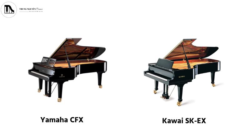 Top 3 piano điện tùy chỉnh âm thanh sâu: Tạo chất âm riêng 2 Ghi âm nhiều lực đánh từ Yamaha CFX và Kawai SK-EX tạo nên chất âm đặc trưng