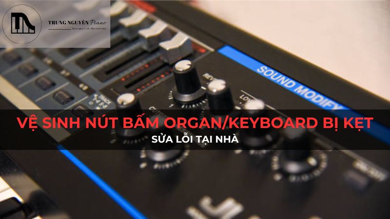 Vệ sinh nút bấm Organ/Keyboard bị kẹt: Sửa lỗi tại nhà