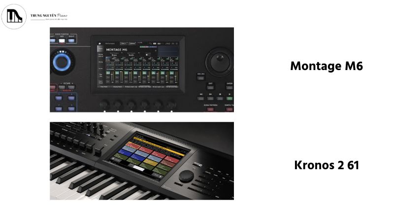 Sequencer 16 track của Korg Kronos 2 và tích hợp DAW trên Yamaha Montage M6