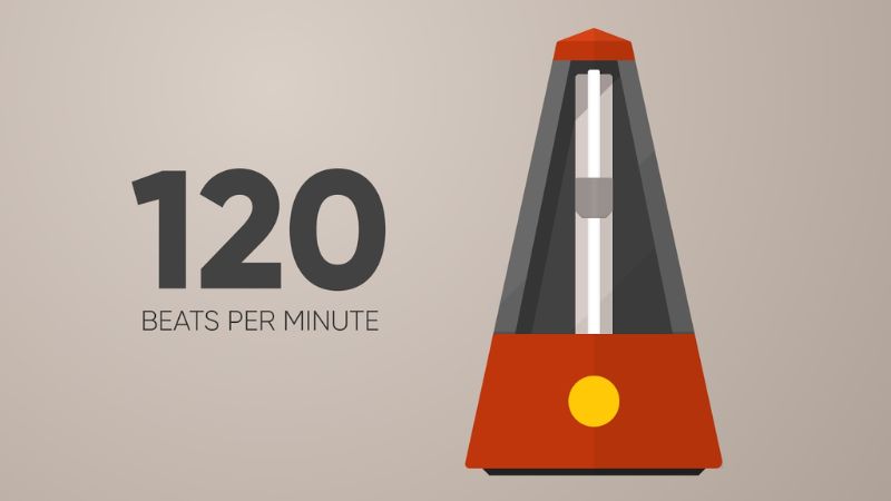Metronome hỗ trợ người chơi piano, guitar kiểm soát nhịp độ 120 BPM