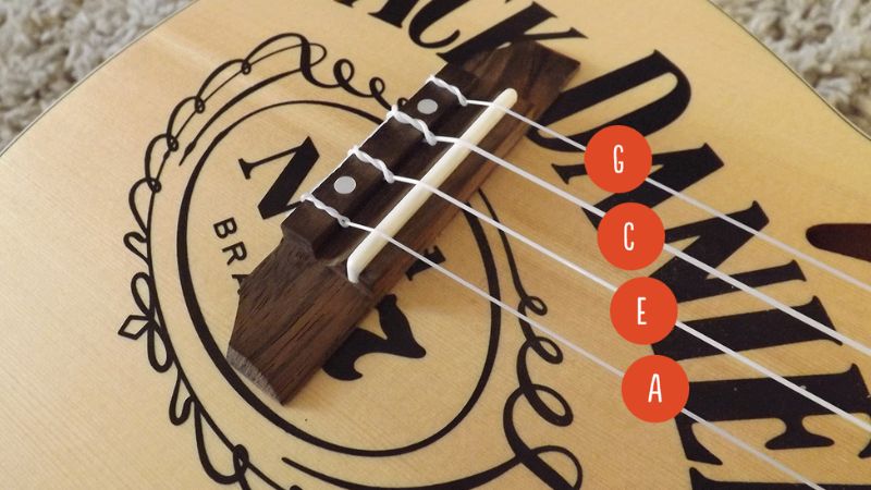 Thứ tự lên dây phổ biến G-C-E-A mang đến âm sắc tươi sáng đặc trưng