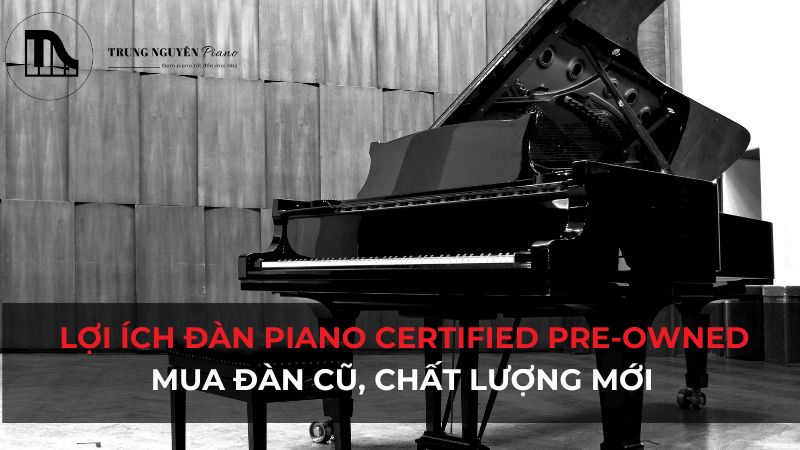 Lợi ích đàn piano Certified Pre-Owned: Mua đàn cũ, chất lượng mới