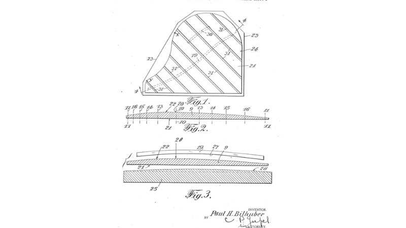 Sơ đồ minh họa bảng cộng hưởng Diaphragmatic của piano Steinway