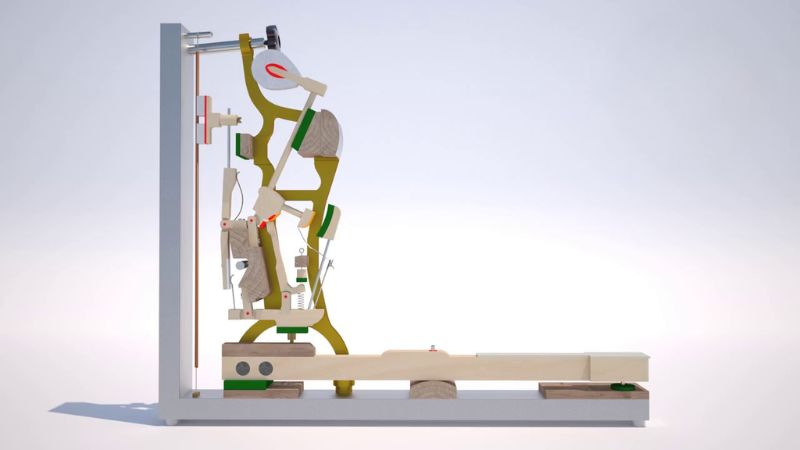 Bộ máy cơ phức tạp giúp tạo âm thanh chân thực và phản hồi lực phím