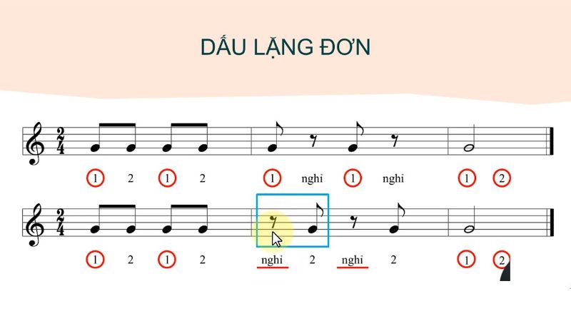 Dấu lặng đơn 