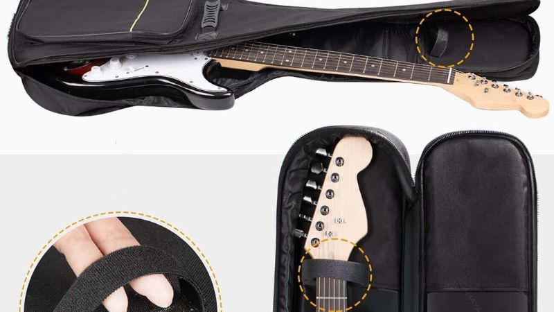 Đàn guitar được bảo quản trong hộp để hạn chế sự giãn nở dây do môi trường