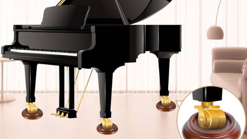 Độ sâu và kích thước chén kê chân đàn piano và hướng dẫn chọn & đo chuẩn 1 Chén kê chân đàn piano giúp phân tán trọng lượng và ngăn vết lún trên sàn