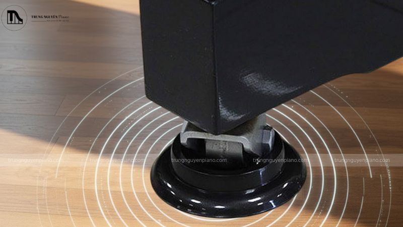 Cấu tạo chén kê giúp giảm tiếng ồn và hạn chế cộng hưởng âm qua sàn nhà