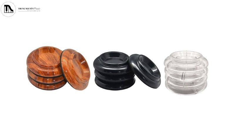 Các loại chén kê piano phù hợp cho sàn gỗ, sàn gạch men và sàn thảm