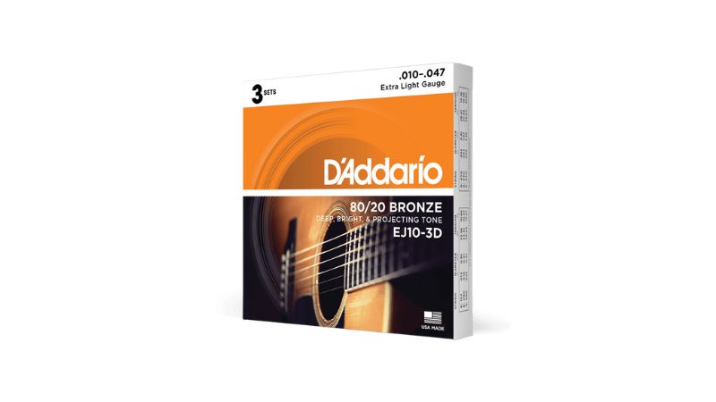 Dây đàn acoustic cỡ Extra Light giúp giảm lực bấm và chơi dễ dàng hơn