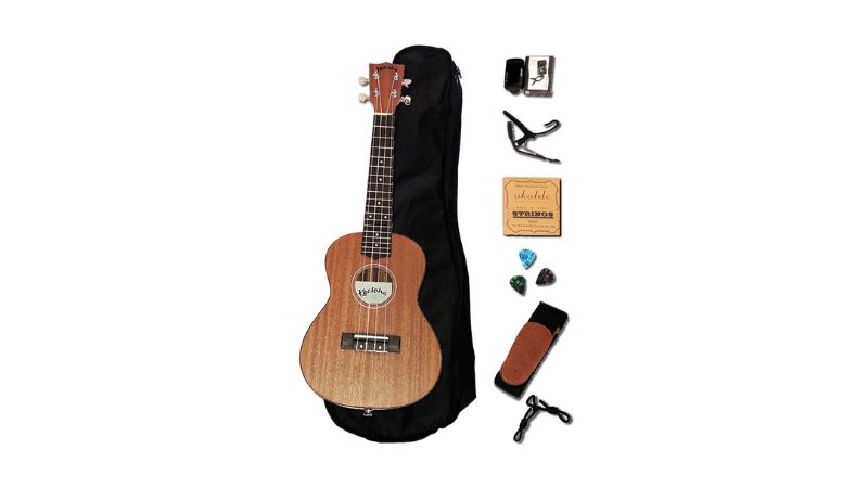 Phụ kiện ukulele soprano giúp bảo vệ đàn, chỉnh dây chuẩn và hỗ trợ chơi nhạc dễ dàng hơn
