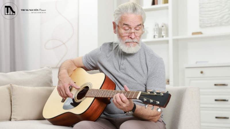 Dáng đàn Guitar Acoustic