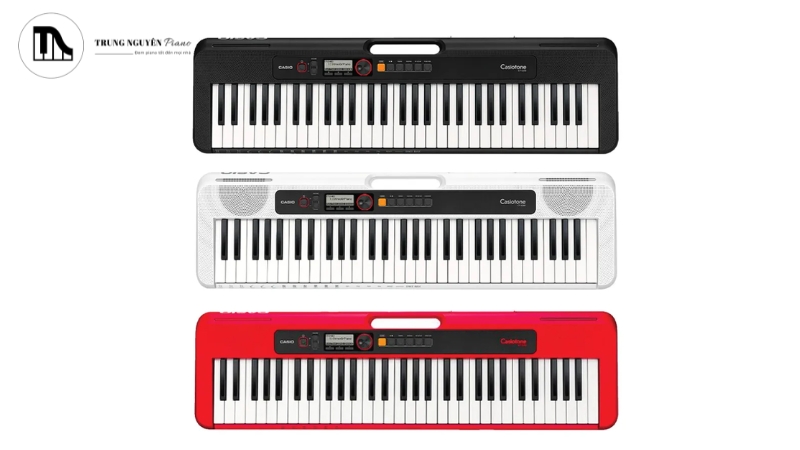 Casio CT-S200 có ngoại hình hiện đại với các lựa chọn màu sắc trẻ trung