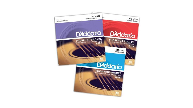 Bộ dây đàn guitar acoustic D’Addario nổi tiếng với chất lượng ổn định và đa dạng lựa chọn