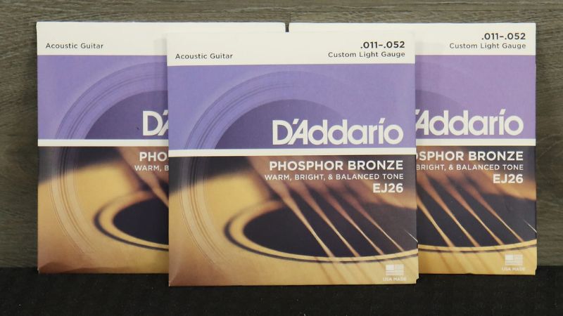 Dây đàn guitar acoustic loại nào tốt? Tư vấn chọn theo cỡ & chất liệu 5 Dây D’Addario EJ26 – lựa chọn lý tưởng cho người mới bắt đầu chơi guitar acoustic