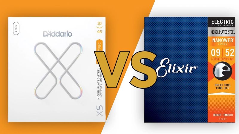 Hai thương hiệu dây guitar coated nổi tiếng và tiên phong trong công nghệ phủ polymer là Elixir và D’Addario