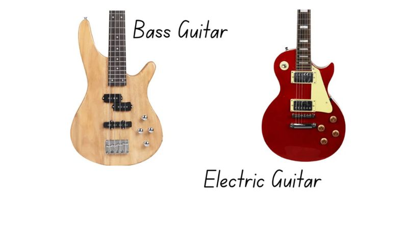Điểm khác biệt lớn nhất giữa guitar bass và guitar điện nằm ở vai trò và âm sắc