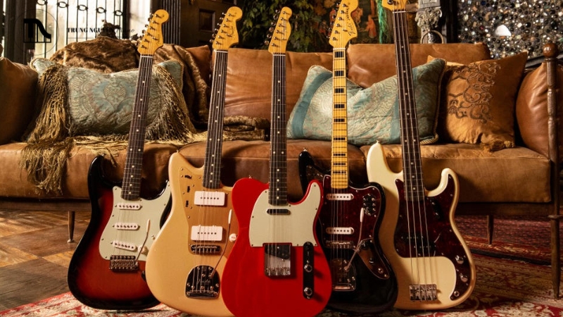 Cây guitar điện thường có trọng lượng dao động trong khoảng từ 2.7kg đến 5.5kg