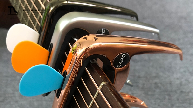 Kẹp vặn (Screw Capo) ;oại capo này sử dụng một con vít để điều chỉnh áp lực lên cần đàn