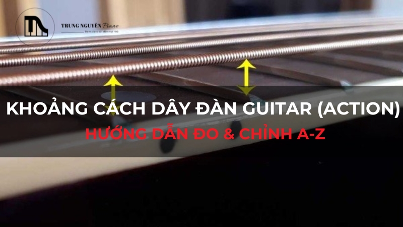 Khoảng cách dây đàn guitar (action): Hướng dẫn đo & chỉnh A-Z