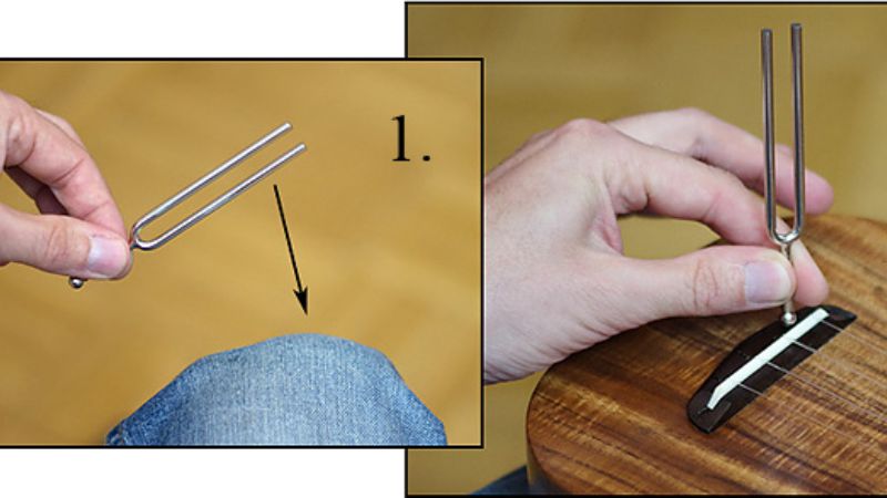 Hướng dẫn lên dây ukulele bằng âm thoa – phương pháp cổ điển, không cần pin