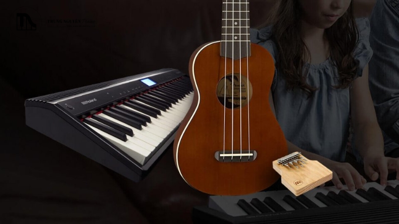 Ukulele rất dễ bấm và không gây đau tay