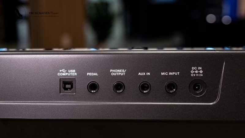 Review Roland E-X10: Keyboard nhỏ gọn, âm thanh hay cho người mới 12 Roland E-X10 được trang bị đầy đủ các cổng kết nối cần thiết