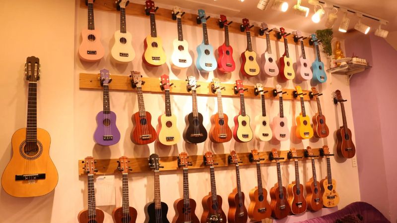 Ukulele với nhiều size, từ nhỏ gọn đến lớn hơn, phục vụ mọi lứa tuổi và phong cách chơi nhạc