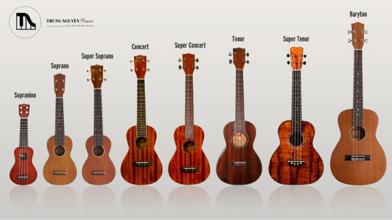 Ukulele có 4 dây làm từ nylon, tạo cảm giác mềm mại và dễ chịu khi bấm