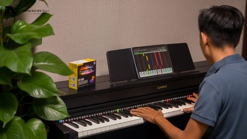Đèn LED Piano thanh dài: Chống loá, sáng đều toàn bộ bàn phím 1 Lý cho người chơi piano cần ánh sáng