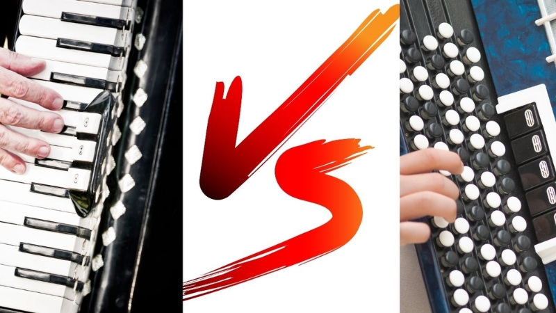 So sánh sự khác biệt giữa đàn Piano Accordion và Button Accordion