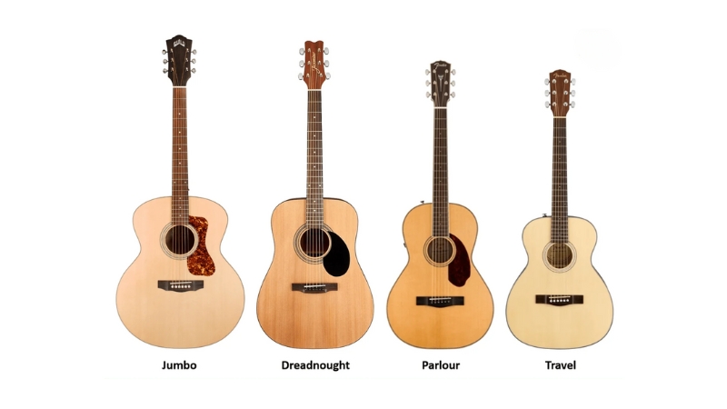 Đàn guitar du lịch phù hợp cho trẻ em và người mới bắt đầu nhờ dáng đàn nhỏ