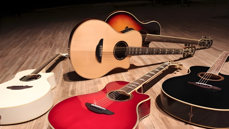 So sánh trực quan giữa đàn Guitar Classic  và Guitar Acoustic 