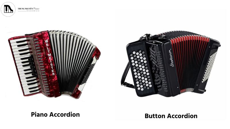Sự khác biệt giữa bàn phím Piano Accordion và bàn phím nút bấm Button Accordion