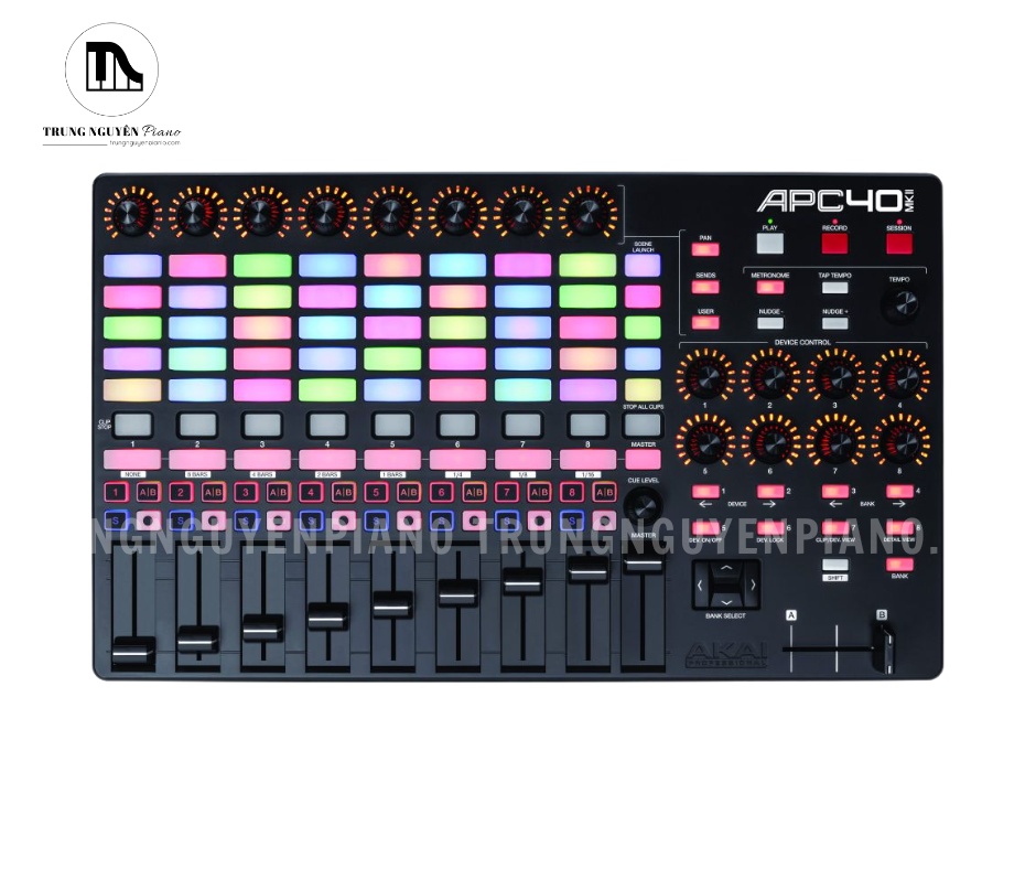Toàn bộ giao diện điều khiển của Akai APC40 MKII được thiết kế tối ưu cho Ableton Live