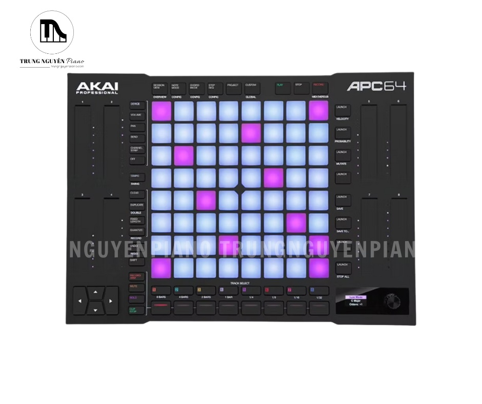 Giao diện điều khiển của Akai APC64 giúp thao tác nhanh, tập trung vào sáng tạo âm nhạc