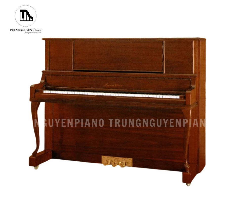 Đàn piano Bernstein BU350DE với thiết kế upright cổ điển, ngoại hình gọn gàng và phù hợp cho nhiều không gian sử dụng