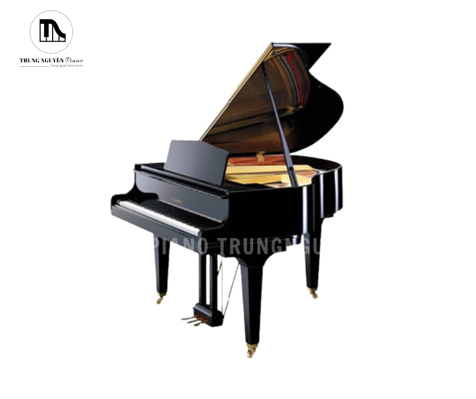 Kawai KG2 sở hữu thiết kế grand piano với các đường cong mềm mại và lớp sơn bóng cao
