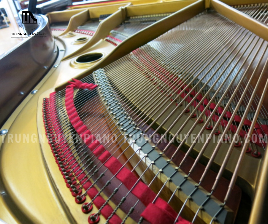 Đàn Piano Grand Yamaha No 25 có cấu khung gang vững chắc cùng pinblock bền bỉ