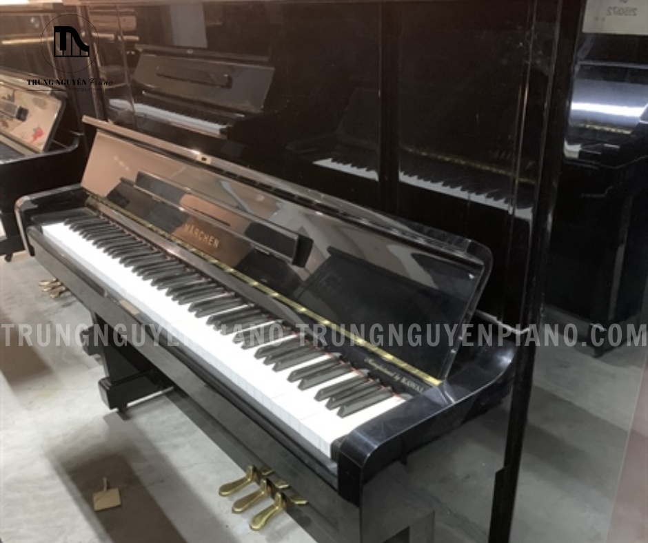 Thiết kế tổng thể đàn piano Marchen H3B màu đen bóng