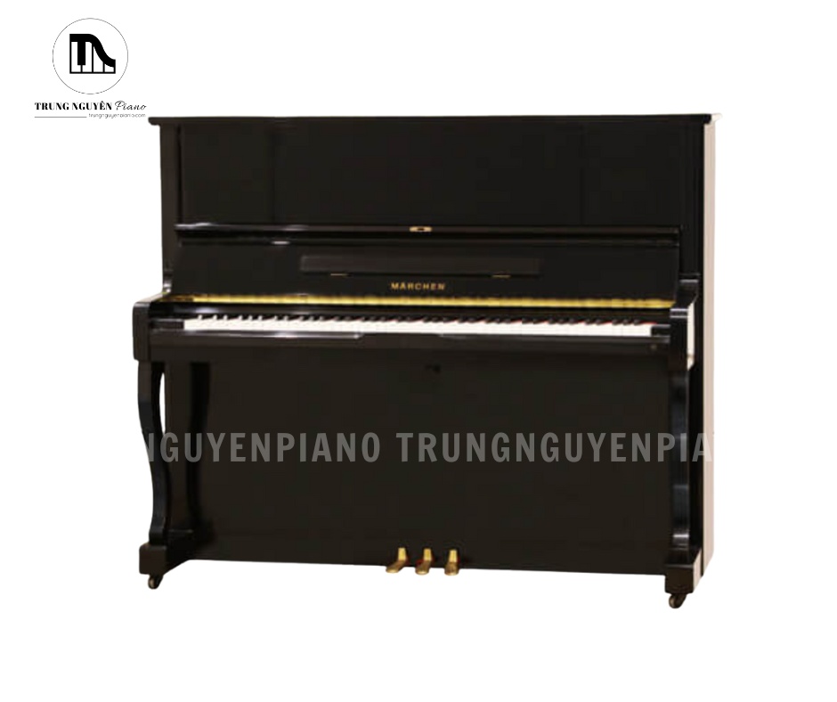 Đàn piano upright Marchen MS30 màu đen bóng thiết kế cổ điển
