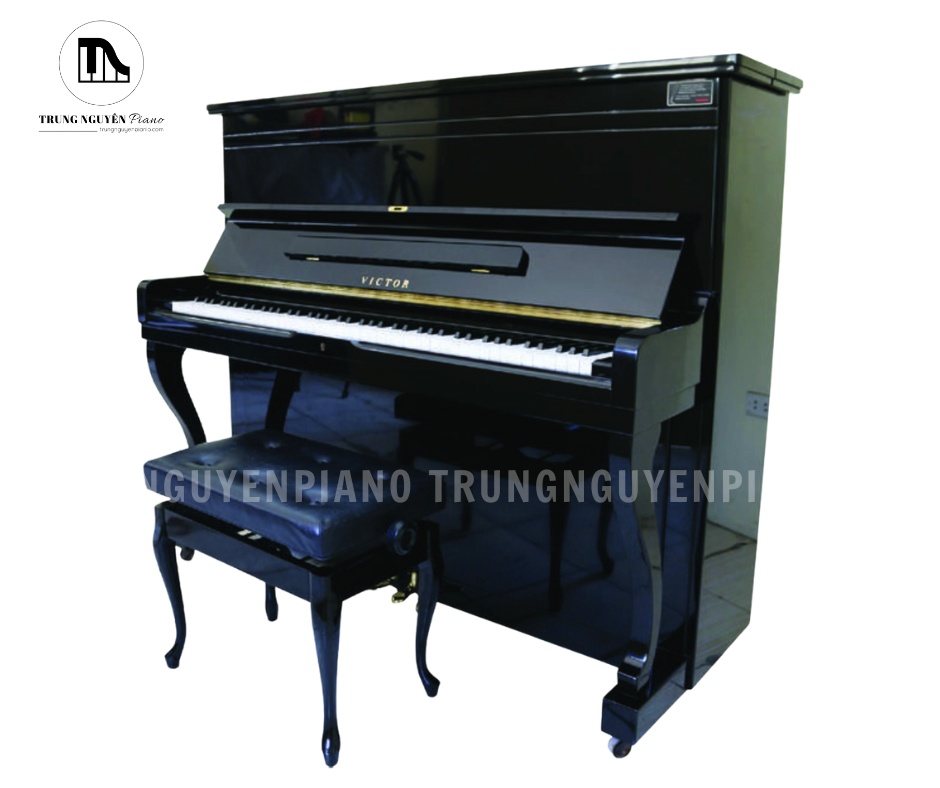Thiết kế mặt trước đàn piano Victor V3 dáng upright nội địa Nhật