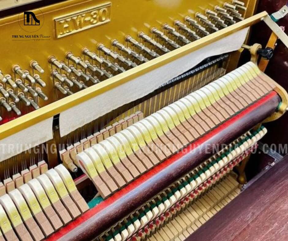 Đàn Piano Wagner HW-35 8 Toàn cảnh bộ máy bên trong của đàn piano Wagner HW-35