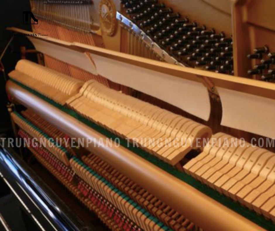 Đàn Piano Wagner W20 7 Bộ máy cơ bên trong hoạt động ổn định, giúp phím đàn phản hồi tốt và tạo âm thanh ấm áp