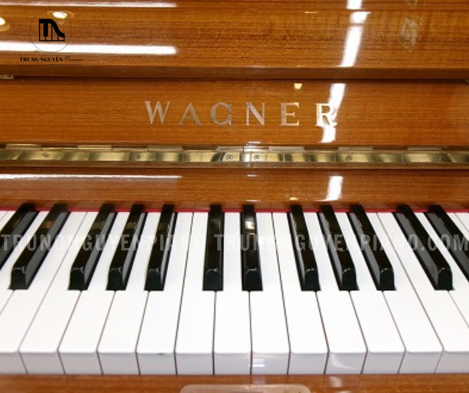 Đàn Piano Wagner W5 4 Logo Wagner và bàn phím 88 phím tiêu chuẩn, dễ làm quen cho người mới học